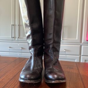 Frye Women's Brown Leather Size 10 Boots